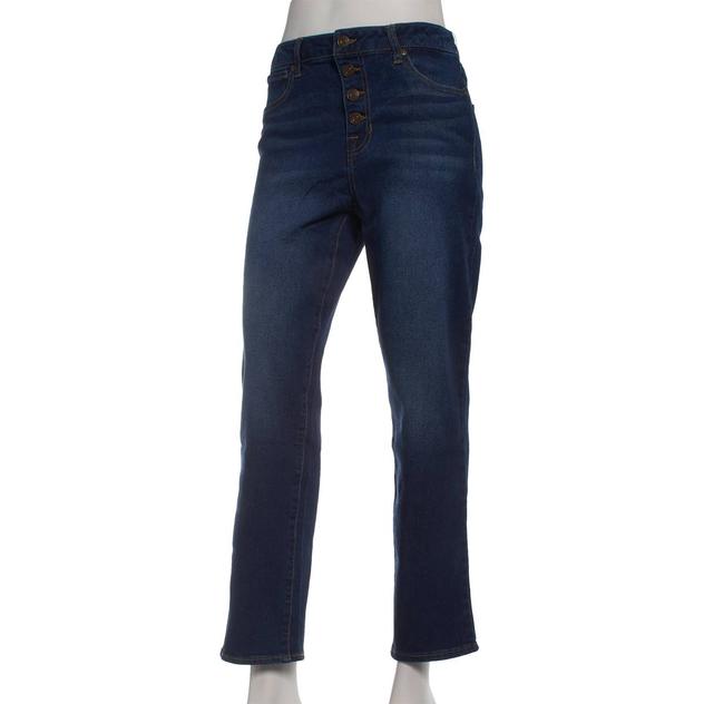 Womens Vintage United Four Shank Straight High-Rise Slim Jeans