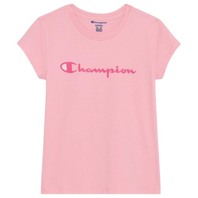 Girls (7-16) Champion® Short Sleeve Signature Logo Tee