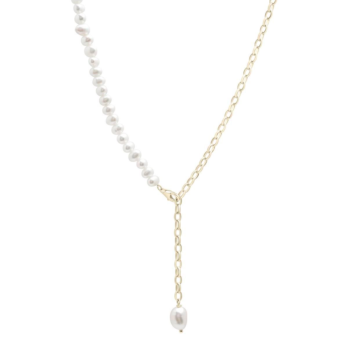 Precious Elegance(tm) Gold Plated Pearl Necklace Strand