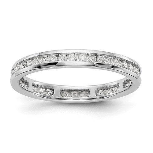 Endless Affection(tm) White Gold Channel Set Band