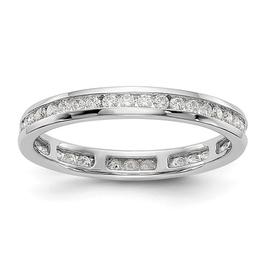 Endless Affection(tm) White Gold Channel Set Band
