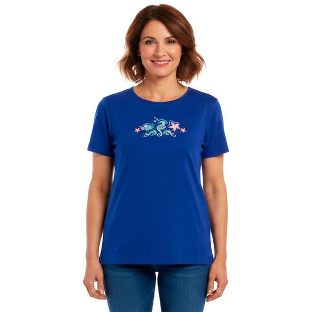 Petite Bonnie Evans Short Sleeve Sea Creatures Tee