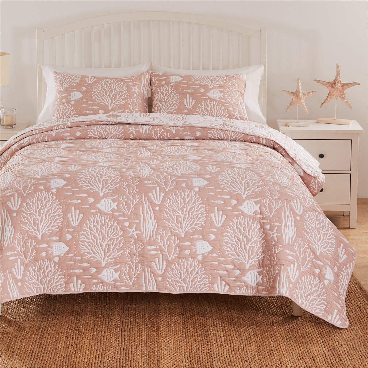 Greenland Home Fashions(tm) Marina Reversible Coastal Coverlet Set