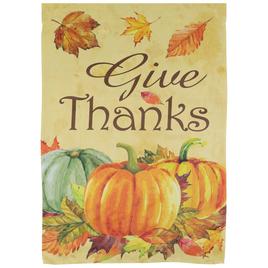 Northlight Seasonal Give Thanks Autumn Harvest Garden Flag